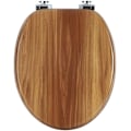 Miniatyrbillede 1 af 6: Rootz Soft-Close toiletsæde - Antibakteriel - Vandafvisende - Universal O-formet - 37,8 cm x 43,8 cm - MDF - Zinklegering - Rustfrit stål