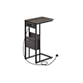 Miniatyrbillede 1 af 7: Rootz Modern Sidebord - Endebord - Sengebord - Spånplade - Stål - Polyesterstof - 30cm x 40cm x 62cm
