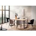 Miniatyrbillede 3 af 6: Rootz Massive spisebord - Industriel stil - Træ spisebord - Håndlavet - Sæder 6 - 140 cm x 80 cm x 76 cm