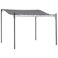 Miniatyrbild 7 av 7: Rootz Gazebo - Pergola Gazebo - Gazebo Canopy-tält - Metall - Polyester - Grå - 297x297cm