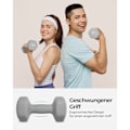 Miniatyrbild 3 av 7: Rootz Neopren Hantlar Set - Grå - Gjutjärn - 5 kg Par - Ergonomiskt grepp - 21 cm x 10 cm - 11,5 cm x 4,1 cm
