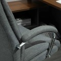 Miniatyrbillede 4 af 5: Rootz Kontorstol - Kontorstol med vippefunktion - Ergonomisk stol - Skrivebordsstol - Drejestol med ryglæn - Højdejusterbar - Grå - 65 x 78 x 110-120