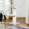 Pikkukuva 5 / 5: Rootz Cat Tree - Leikkipuu - Raaputustolppa alustalla - Sisal E1 lastulevypehmo - Vaaleansininen - 45 x 45 x 91 cm