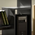 Miniatyrbillede 9 af 11: Rootz Computer Desk - Office Table - Workstation - Compact Design - 80 x 45 x 75 cm - Sort