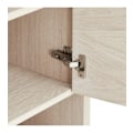 Miniatyrbild 8 av 11: Rootz Highboard - Förvaringsskåp - Skänk - Massiv ek och faner - Tyst Soft-Close - Gott om förvaring - Tidlös design - 40cm x 100cm x 130cm