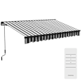 Miniatyrbild 1 av 10: Rootz soltält - Infällbar kapell - Utomhusskydd - Väderbeständig - Enkel installation - UV-skydd - 350L x 250W cm - Aluminium & Polyester