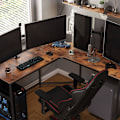 Pikkukuva 6 / 7: Rootz 2 Corner Desk - Työpöytä - Toimistopöytä - Pöydät - Ruskea/Greige - Musta - 149 x 149 x 75 cm