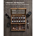 Miniatyrbild 3 av 8: Rootz Watch Box - Organizer - Förvaringsväska - Massivt valnötsträ - 30cm x 20cm x 8cm