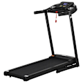 Miniatyrbillede 1 af 6: Rootz Løbebånd - Elektrisk Løbebånd - Sammenklappeligt Løbebånd - LED Display - Hjem - Gym - Sort/Grå - 134 cm x 60 cm x 118 cm