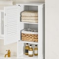 Miniatyrbillede 5 af 9: Rootz Højt badeværelsesskab med udfoldelig vaskepose - Linnedskab - Opbevaringshylde - Justerbar hylde - Anti-tip-enhed - Hvid - 40 cm x 170 cm x 38 c