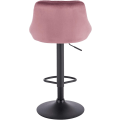 Pikkukuva 6 / 7: Rootz Velvet -baarijakkarat - Työpöytäjakkarat - Säädettävät kääntyvät tuolit - Mukavat, ergonomiset, helppo puhdistaa - 35 cm x 38 cm x 84-106 cm