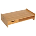 Miniatyrbillede 1 af 10: Rootz Monitor Stand - Skærm Stand - Skrivebord Organizer - Skuffer - Kontor - Stue - Naturlig - L49 x B25,5 x H11,5 cm