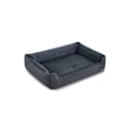 Miniatyrbillede 1 af 9: Rootz Plys Hundeseng - Husdyrseng - Hyggelig seng - Imiteret linned - Anti-Slip stof - 120 cm x 90 cm x 30 cm