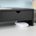 Miniatyrbillede 2 af 6: Rootz Monitor Stand Computer Screen-Monitor Stand- Monitor Riser -Desk Organizer med 2 skuffer