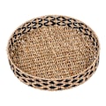 Pikkukuva 2 / 5: Rootz Nerja -lokero - Pyöreä meriruohoalusta - kudottu luonnollinen kuvio - monipuolinen ja tyylikäs - Ø38cm x 7cm