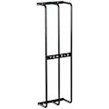 Miniatyrbillede 10 af 10: Rootz vægmonteret håndklædestang - Håndklædeholder - Håndklædeholder - Lodret design - Pladsbesparende - Holdbart metal - Sort finish - 21 cm x 12 cm