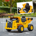 Miniatyrbillede 3 af 10: Rootz elektrisk kørende gravemaskine - Caterpillar hjullæsser - Fjernbetjent lastbil - Ægte lydeffekter - Forlygter - 110 cm x 70,5 cm x 61,5 cm