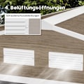 Miniatyrbillede 6 af 11: Rootz Tool Shed - Bike Shed - Haveopbevaring - Vejrbestandigt metal - 2,7 m x 1,9 m x 1,9 m - Robust galvaniseret stålkonstruktion
