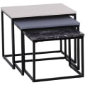 Miniatyrbild 4 av 9: Rootz Soffbord - Set med 3 - Sidobord - Soffbord - Metall - MDF - Olika dimensioner