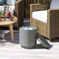Miniatyrbillede 7 af 11: Rootz udendørs sidebord - køligere isspand - grå beton - holder drinks kølet - Ø37,5 x 43,5 timer cm