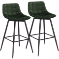 Pikkukuva 1 / 8: Rootz-baarijakkara - Työpöytäjakkara - Design-jakkara - samettia ja metallia - Mukava ja ergonominen - Vakaa ja kestävä - Monipuolinen ja tyylikäs - 4