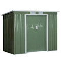Pikkukuva 10 / 11: Rootz Tool Shed - Puutarhavaja - Storage Shed - Kestävä ja tuuletettu - 213 x 130 x 159cm - Vihreä