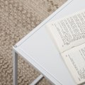 Miniatyrbild 8 av 10: ROTZ SIDABORD SET - Moderna häckbord - Rymdbesparande soffbord - Robust stålram - 40 cm x 40 cm x 40 cm
