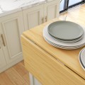 Pikkukuva 5 / 7: Rootz Kitchen Island -vaunusarja - Keittiön kärry, jossa on 2 jakkaraa - taitettava työtaso - Avaruussäästö - 110 cm x 60cm x 90cm