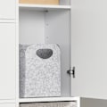 Miniatyrbild 8 av 8: Rootz Skoskåp med pall - Skokipper - Skobyrå - Utrymmesbesparande design - Bekväma sittplatser - Mångsidig förvaring - Vit MDF - 95cm x 121cm x 30cm
