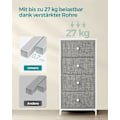 Miniatyrbillede 5 af 7: Rootz Opbevaringsskab - Organizer - Spånpladestål - Ikke-vævet stof - Letvægts - Rummelig - Robust - 30 cm x 45 cm x 91,7 cm
