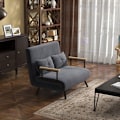 Miniatyrbillede 2 af 10: Rootz 2-personers fløjlssovesofa - sovesofa - sovesofa - Justerbart ryglæn - tyk polstring - 102 cm x 73 cm x 81 cm (sofa) / 183 cm x 98,5 cm x 26 cm