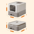 Miniatyrbillede 3 af 7: Rootz affaldsboks - Affaldsbakke med låg - Automatisk affaldsspand - Kattebakke - Åben affaldsspand - Polypropylen - Polycarbonat - Havregrynsvarm Grå