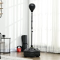 Miniatyrbillede 2 af 6: Rootz Bokseramme - Stativ til boksebold - Højdejusterbar - Dynamisk reflekstræning - 48L x 48W x 145-180H cm