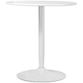 Miniatyrbillede 1 af 6: Rootz spisebord til 2 personer - Elegant køkkenbord - Moderne spisestue med lille plads - Pulverlakeret stålstel - Ø70 x 75H cm - MDF og stålkonstrukt