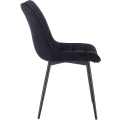 Pikkukuva 5 / 9: Rootz 8 ruokapöydän tuolin setti - Velvet-istuin - Metalliset jalat - Mukava ja ergonominen - Kestävä ja pitkäikäinen - Lattian suojaus - 85,5 cm x 46