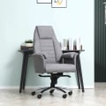 Pikkukuva 2 / 8: Rootz-toimistotuoli - Ergonominen kääntötuoli - Korkeussäädettävä - Vaaleanharmaa - 68 x 72 x 120-126 cm