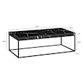 Miniatyrbild 4 av 6: Rootz Modern soffbord - Matt Black Look - Styliskt svart soffbord - Robust metallram - 120 cm x 60 cm x 38 cm