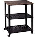 Miniatyrbillede 4 af 10: Rootz Retro Metal Serveringsvogn - Opbevaringsvogn - Utility rullevogn - Pladsbesparende, Alsidig, Holdbar - 60 cm x 76 cm x 40 cm