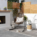Miniatyrbild 9 av 10: Rootz Hanging Chair C -Shape Metal Stand - Hornstick Frame - Hanging Restoring Frame - Stabilitet - 154 cm x 134 cm x 221cm
