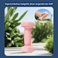 Miniatyrbillede 5 af 6: Rootz Dumbbell Set - 3 par - håndvægte - Neoprenbelagt - Styrke muskler - 1 kg/2 kg/3 kg - 13,5x6,5x6cm, 16x8x7,5 cm, 20x9x8,5 cm