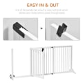 Pikkukuva 5 / 10: Rootz Pet Gate - Koiraportti - Koiran este - Turvaportti - Valkoinen - 113-166 x 36 x 71 cm