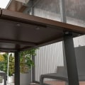 Miniatyrbillede 6 af 6: Rootz udendørs spisebord - Paraplyhul - Haveborde - Metalstel - Stål - Brun - Sort - 100L x 100W x 72H cm