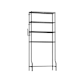 Miniatyrbillede 1 af 6: Rootz metal toilethylde - Sort opbevaringsstativ til badeværelset - Organiseringsstativ - Robust konstruktion - 30 cm x 83 cm x 176 cm