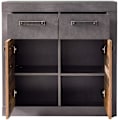 Miniatyrbillede 3 af 7: Rootz skænk - Opbevaringsskab - Brun og sort - 82 x 86 x 37 cm