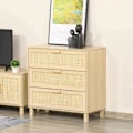 Miniatyrbillede 4 af 10: Rootz Drawer Cabinet - Side Cabinet - Cabinet - Sideboard Base Cabinet - 3 Drawers Chest - Living Room Drawer Cabinet - 80 x 40 x 80 cm