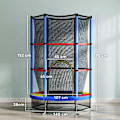 Miniatyrbillede 3 af 11: Rootz Children's Trampoline - Kids Jumper - Safety Bouncer - Endless Bouncy Fun - Steel Frame, Ø140x160cm