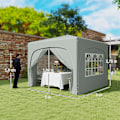Pikkukuva 3 / 11: Rootz 3x3m huvimaja - pop -up puutarhateltta - kannettava suoja - UPF50+ Protection - 300X300X273cm