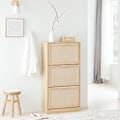Miniatyrbillede 2 af 9: Rootz skoskab - Bambus skostativ - Skoopbevaring - Vippelås - 60 cm x 118 cm x 24 cm - Elegant design - Modstandsdygtig over for skimmelsvamp