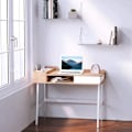 Miniatyrbillede 2 af 11: Rootz Skrivebord - Skrivebord - Computerbord - Hvid/Naturlig - 100 cm x 55 cm x 81,5 cm