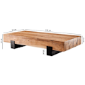 Miniatyrbillede 3 af 7: Rootz Sofabord Træ - Stuebord - Sofaborde Brun - Metalstel - 130 x 25 x 59 cm